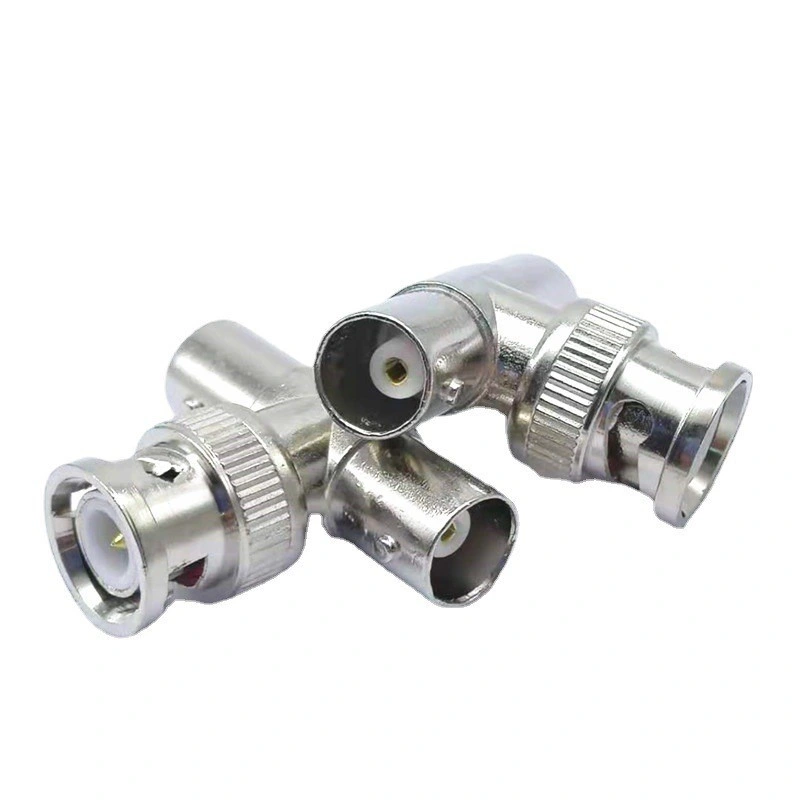 BNC Tee Surveillance Coaxial Adapter Q9 Connector T-Type Adapter Coaxial Connector